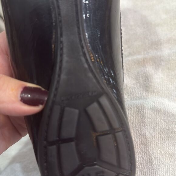 Stuart Weitzman Patent leather Tassel‎ Loafer size 7 Black - Picture 11 of 15